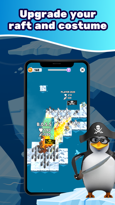 Penguin Raft War Survival Idle Screenshot