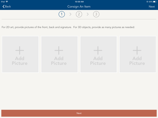 Downies Auctions iPad screenshot