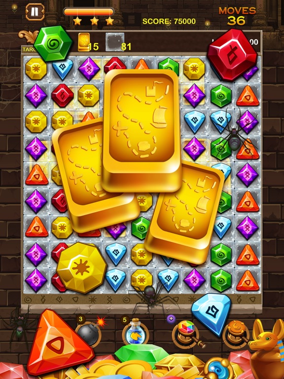 Jewel Ancient Treasure iPad screenshot 6 - Games app