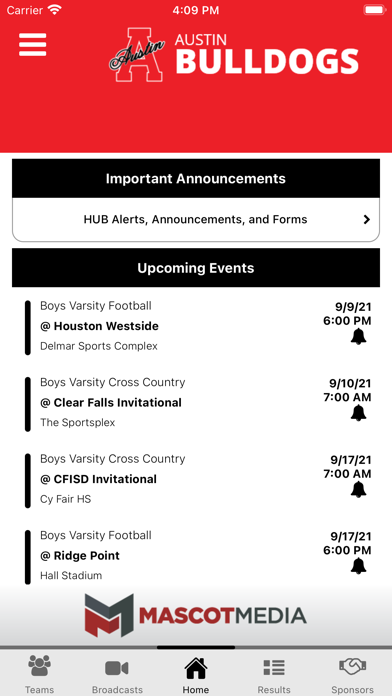 Fort Bend ISD Athletics Screenshot