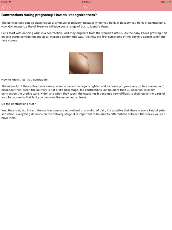 Contraction Timer & Counter iPad screenshot 5 - Health & Fitness app