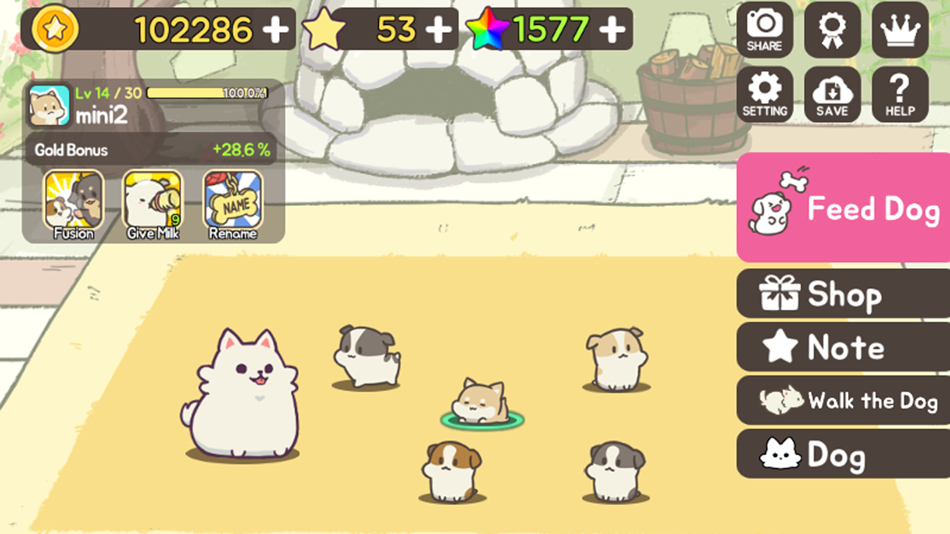 #6. FeeDog - Raising Puppy (iOS) By: QKINGGAMES