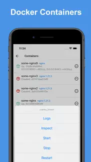 docker server admin iphone screenshot 2