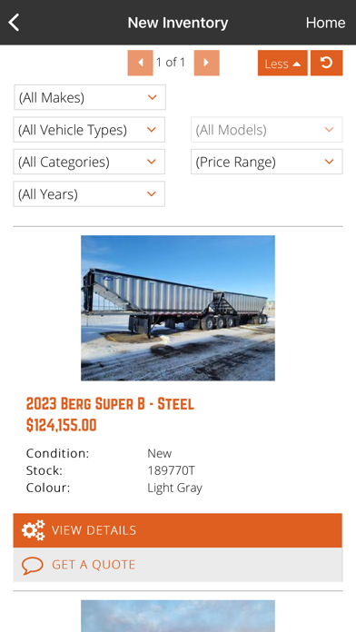 Glover International Trucks Screenshot