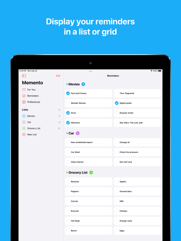 Memento: Modern Reminders Screenshots