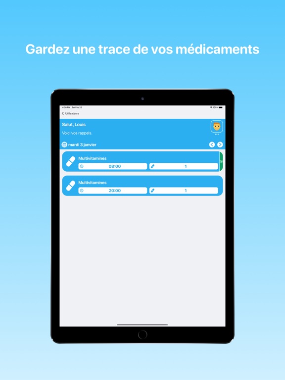 Screenshot #4 pour Pilule App: Rappel Alarme