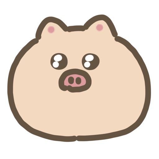 moving pig sticker