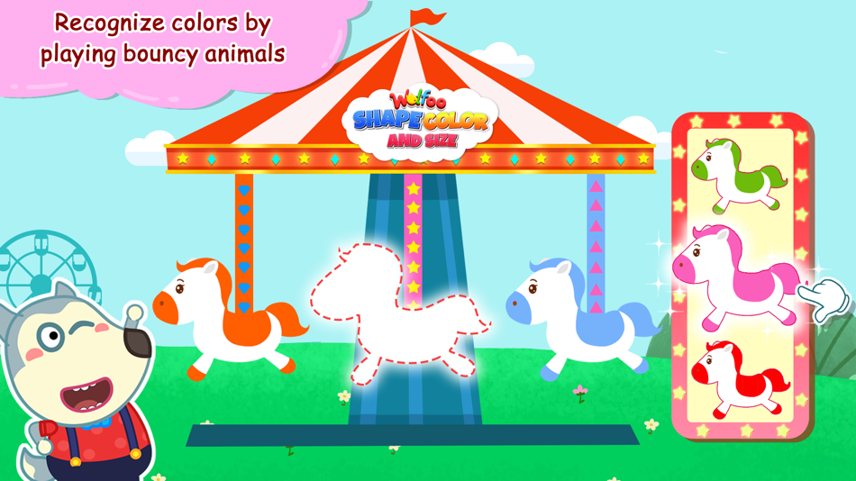 #5. Wolfoo Shape Color and Size (iOS) Podle: WOLFOO LLC