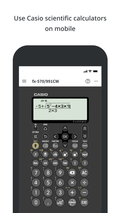 ClassWiz Calc App QR Screenshot