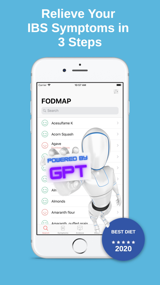 #1. Low FODMAP diet foods for IBS (iOS) 由: iPolyglot