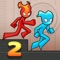Fire and Water Stickman 2: The Temple is an addictive puzzle game where you have to embody both characters