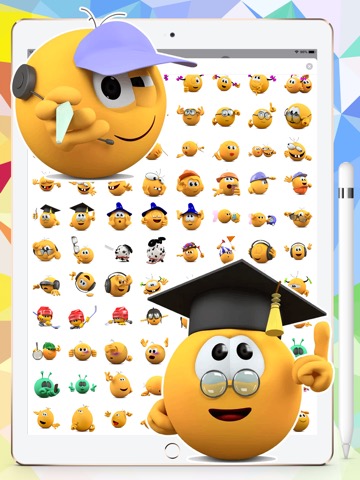 Banga Cute Emojis HD Stickersのおすすめ画像3