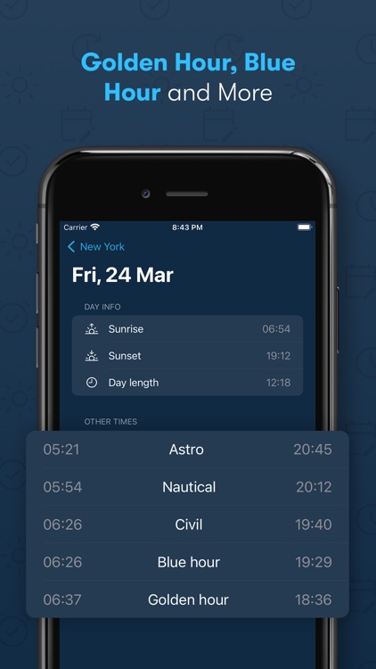 Hey Sunrise: Sunrise Times