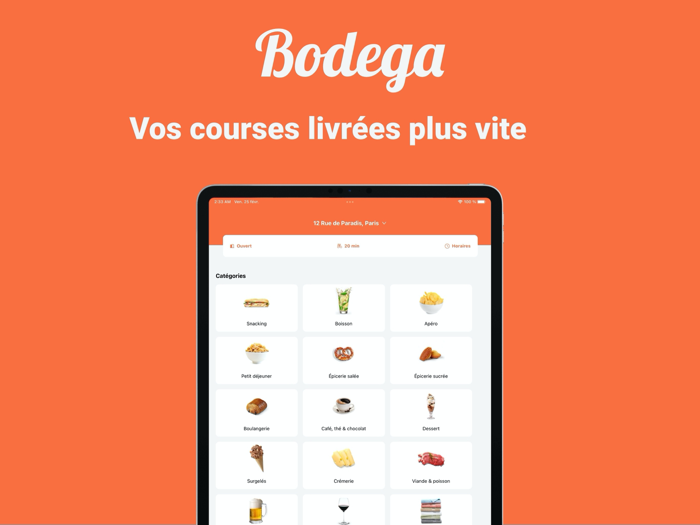 Bodega - Livraison de courses