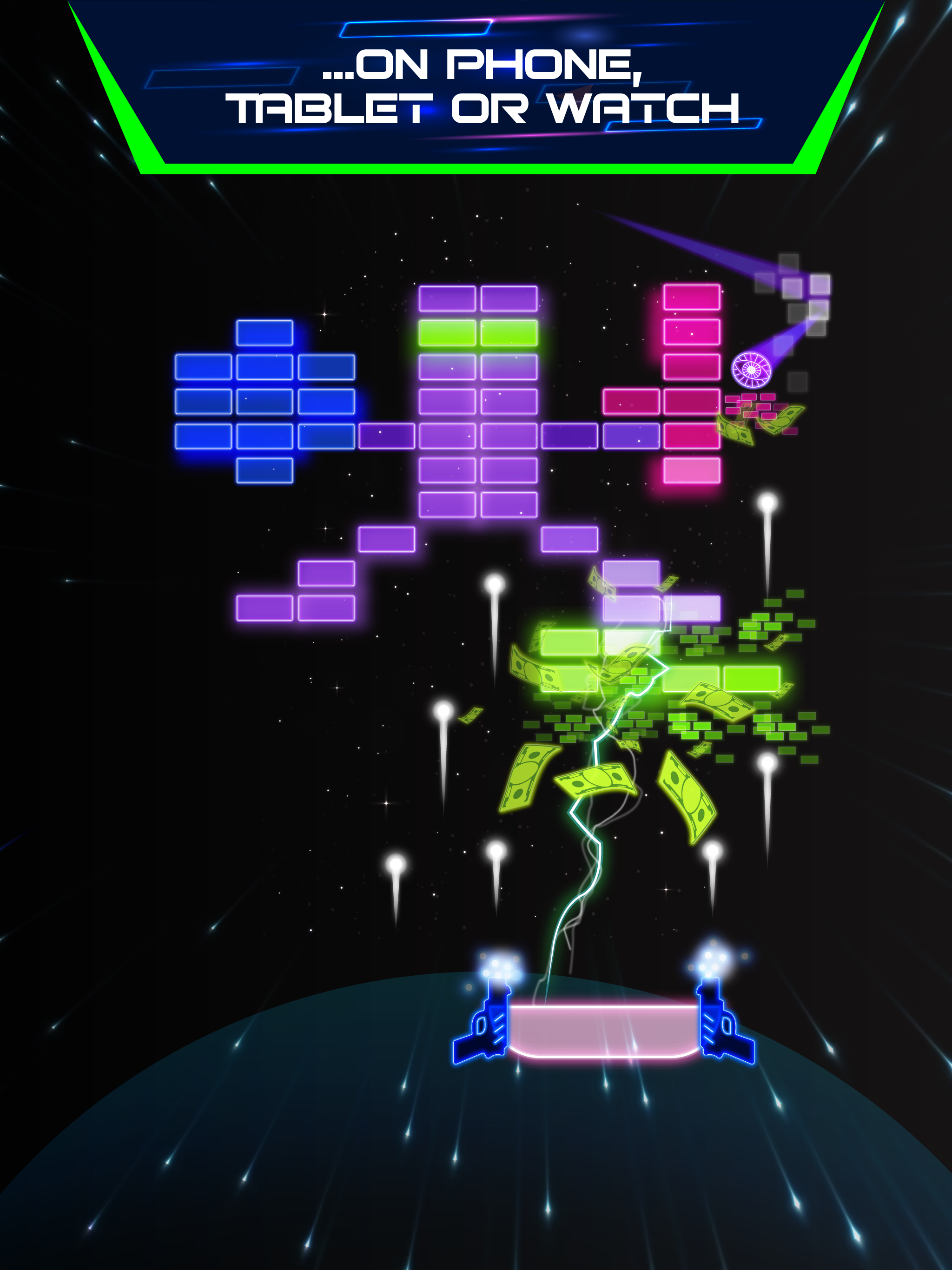 Neon brick breaker screenshot 7
