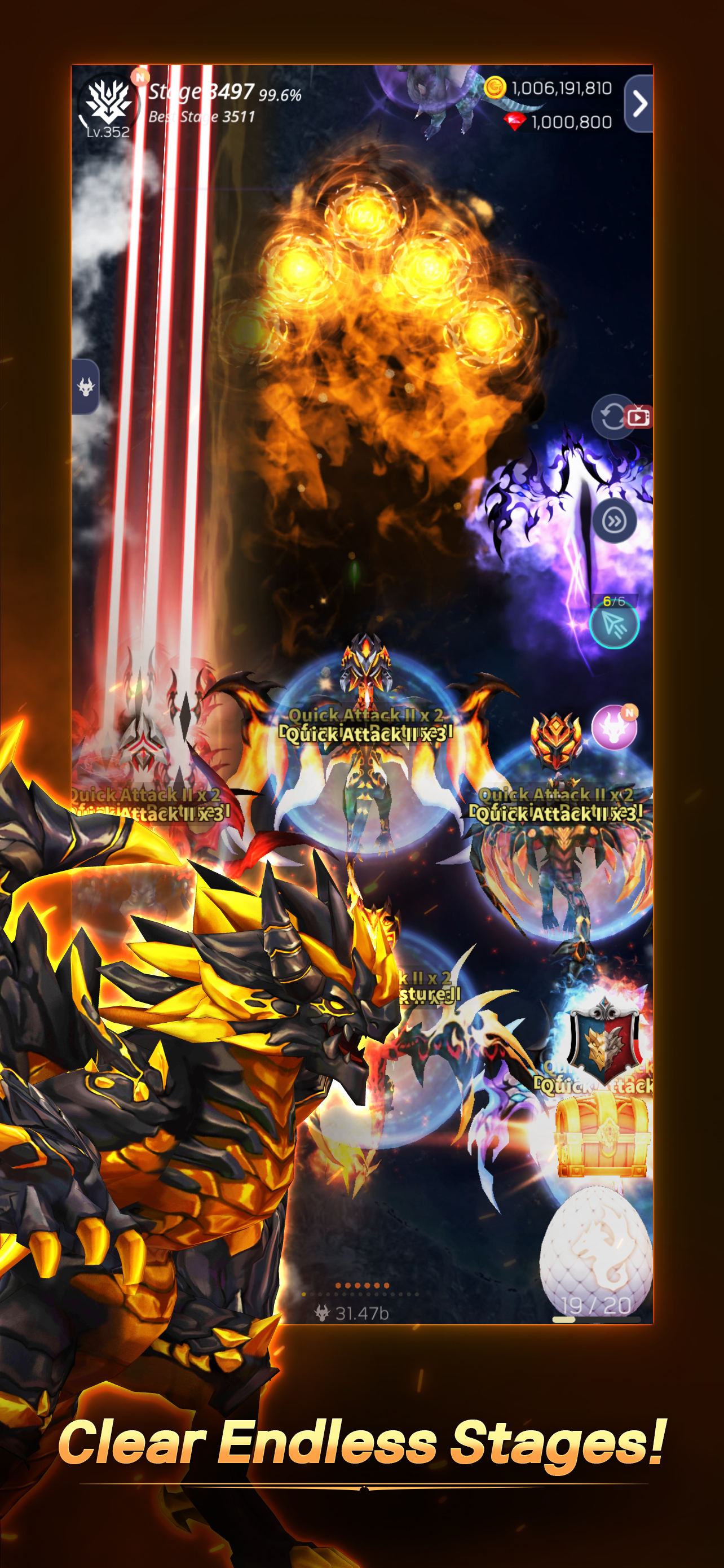 DragonSky : Idle & Merge