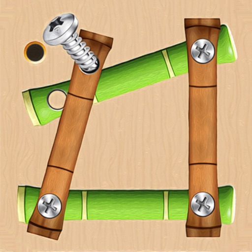 Bamboo Nuts & Bolts Puzzle