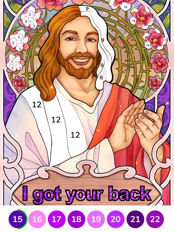 Screenshot #4 pour Bible Coloring Paint by Number