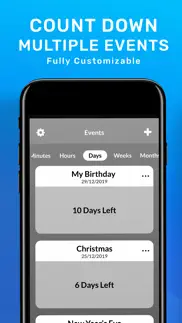 countdown reminder, widget app iphone screenshot 4