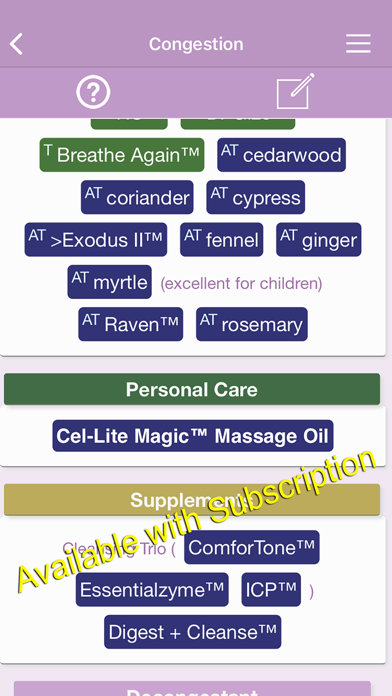 Ref Guide for Essential Oils Screenshot