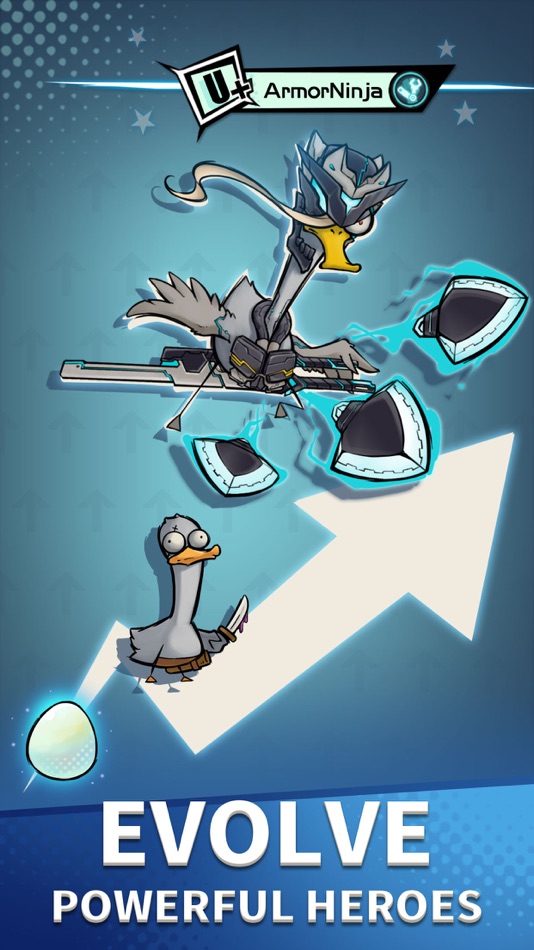 #5. Merge Duck 2: Turn Based RPG (iOS) โดย: OneMore Technology (Shanghai) Co., Ltd.