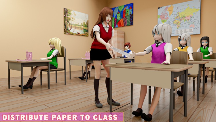 Anime High School Girl Life screenshot-5