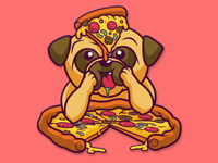 Adorable Baby Pug Stickers