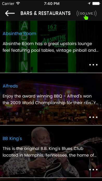 Beale Street App Screenshot