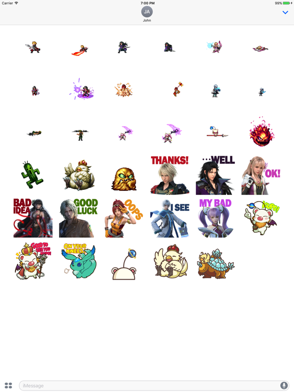 Screenshot #6 pour FFBE Stickers
