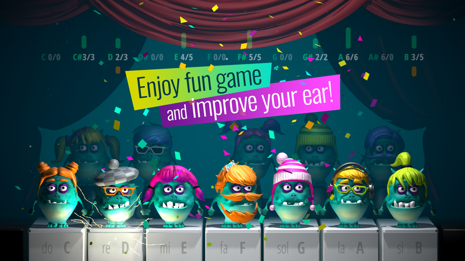 #2. Piano Monsters: Fun music game (iOS) Tekijänä: Mikhail Bakunovich