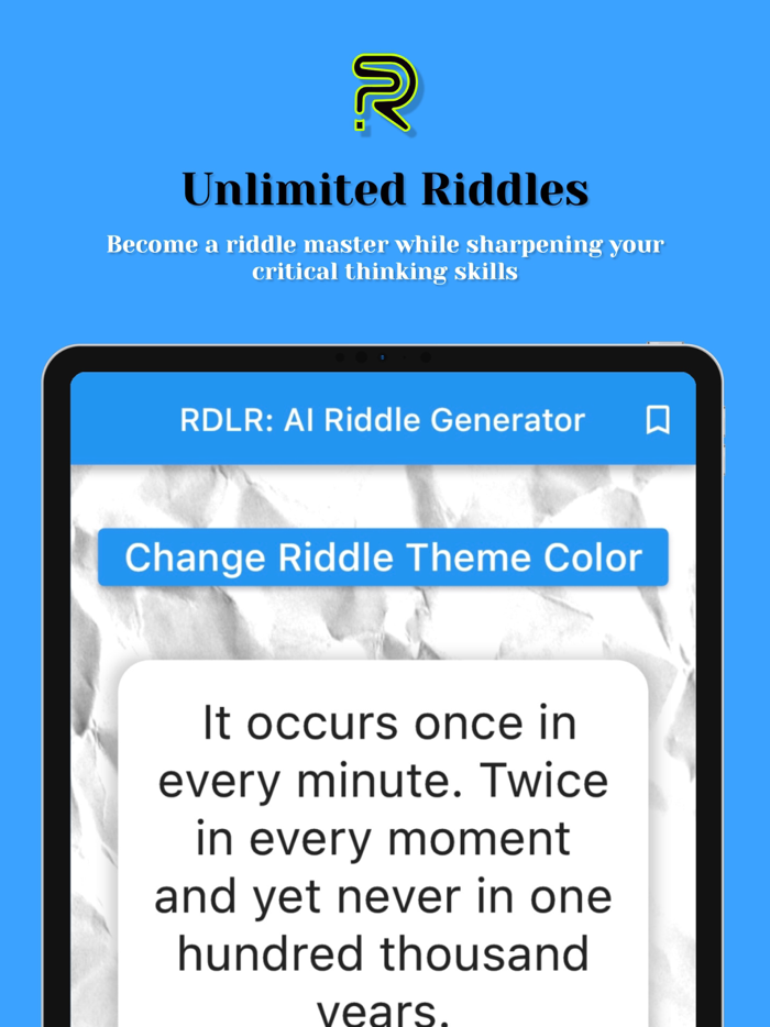RDLR AI Riddle Generator