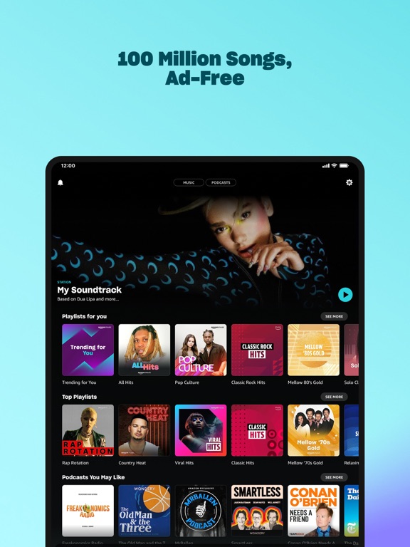 Screenshot #1 for Amazon Music: Songs & Podcasts