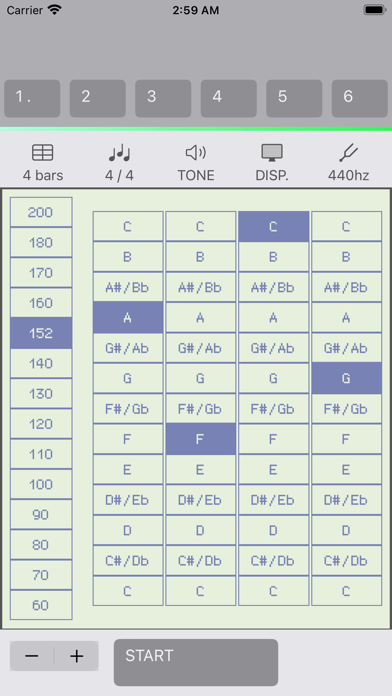 4 bars Metronome Screenshot