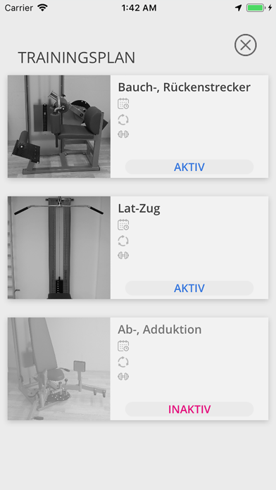 inShape App Screenshot