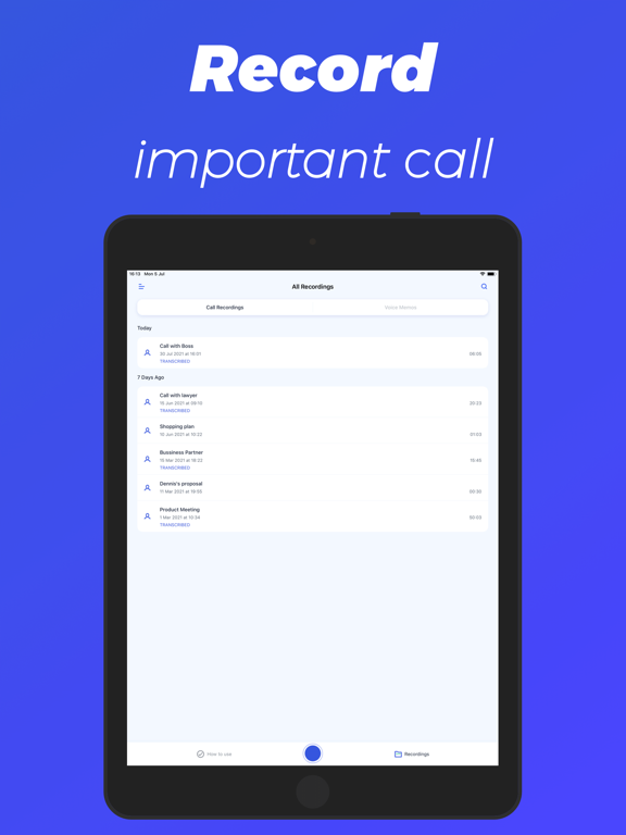 Auto Phone Call Recorder App screenshot 2