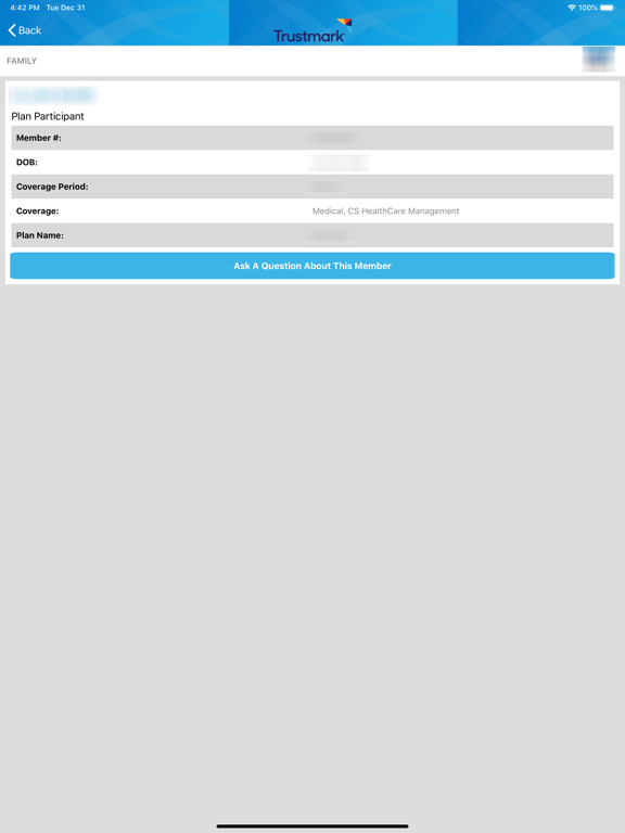 myLuminareHealth iPad screenshot 5 - Health & Fitness app