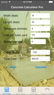 concrete calculator pro iphone screenshot 1