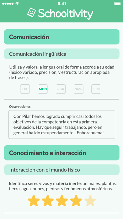 Schooltivity Familias Screenshot