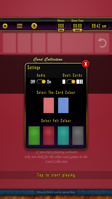 Solitaire Card Collection Screenshot