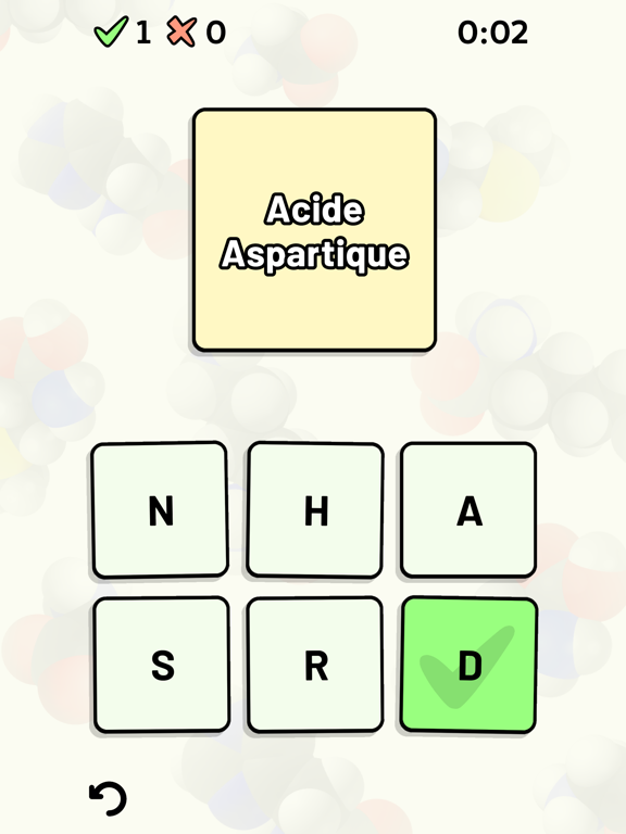 Screenshot #6 pour Quiz Acides Aminés