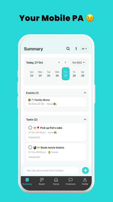 Organisaur - Family Organizer Screenshot