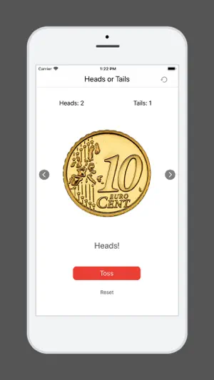 Heads or Tails - Coin Tossing screenshot 2