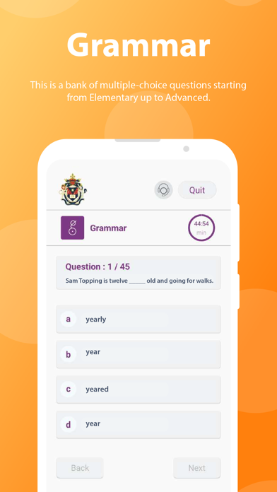 Imperial English Test Screenshot