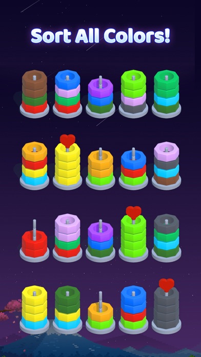 Hoop Sort - Color Ring Puzzle Screenshot