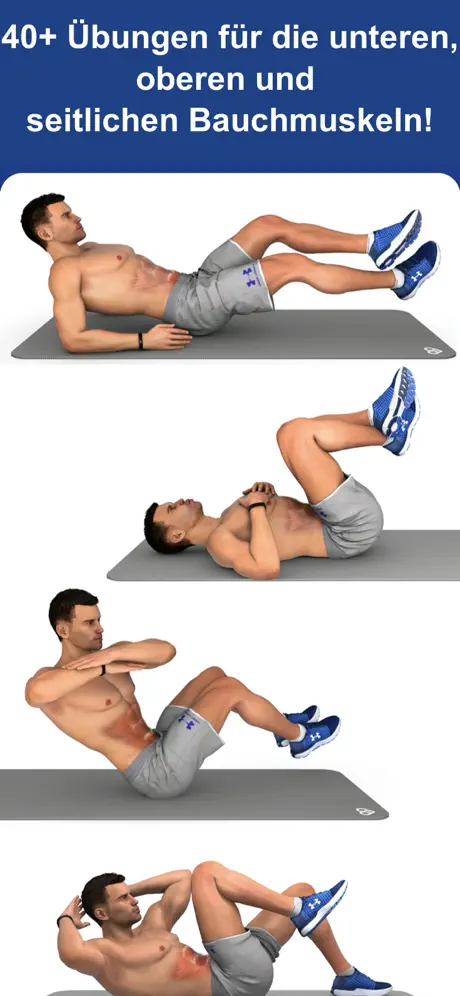 Bauch muscle workout zuhause