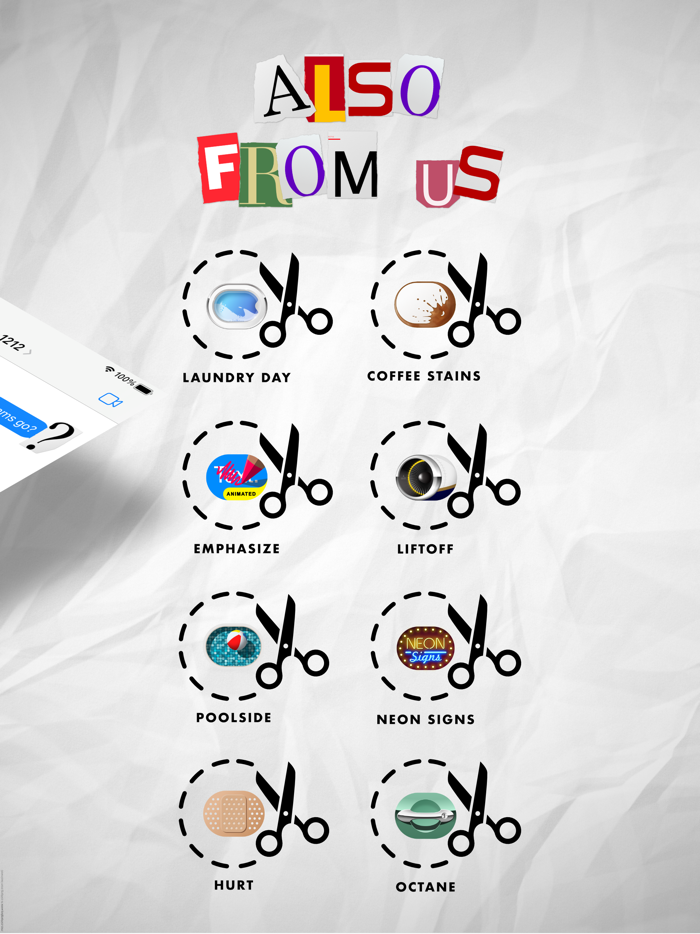 Letter Snippets Stickers