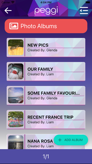 Peggi App Screenshot
