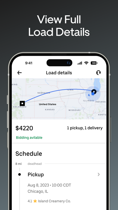 Uber Freight Screenshot