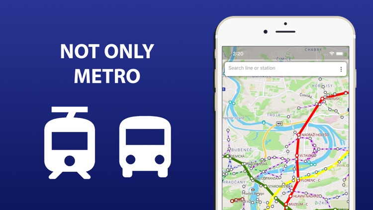 Public transport map Prague