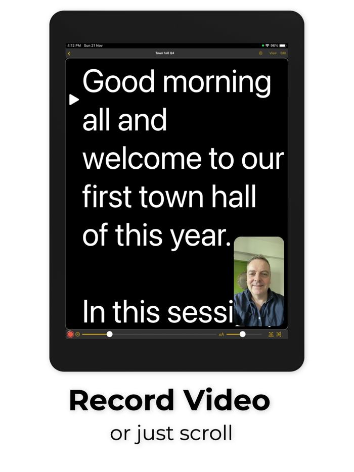 TelepromptMe-Pro Text Scroll